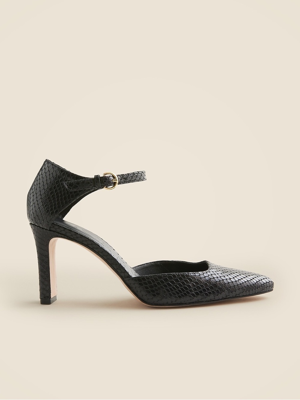 J. Crew Made-in-Spain Jules pumps in snake-embossed leather Size 12